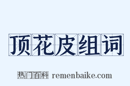 顶花皮组词是什么意思的图片